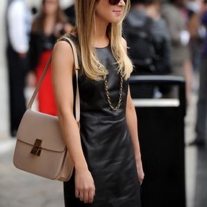 Banana Republic Leather Sheath Dress